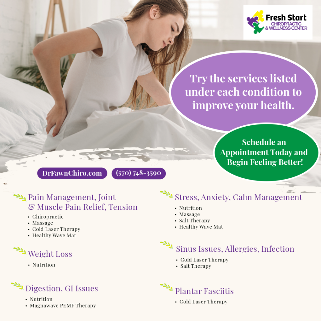 Fresh Start Chiropractic and Wellness Center Services 2025-1